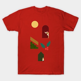 Hide and Seek Deer Xmas T-Shirt